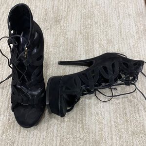 YSL Laced Heels